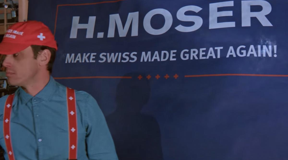 Reklama zegarków firmy H.Moser&Cie