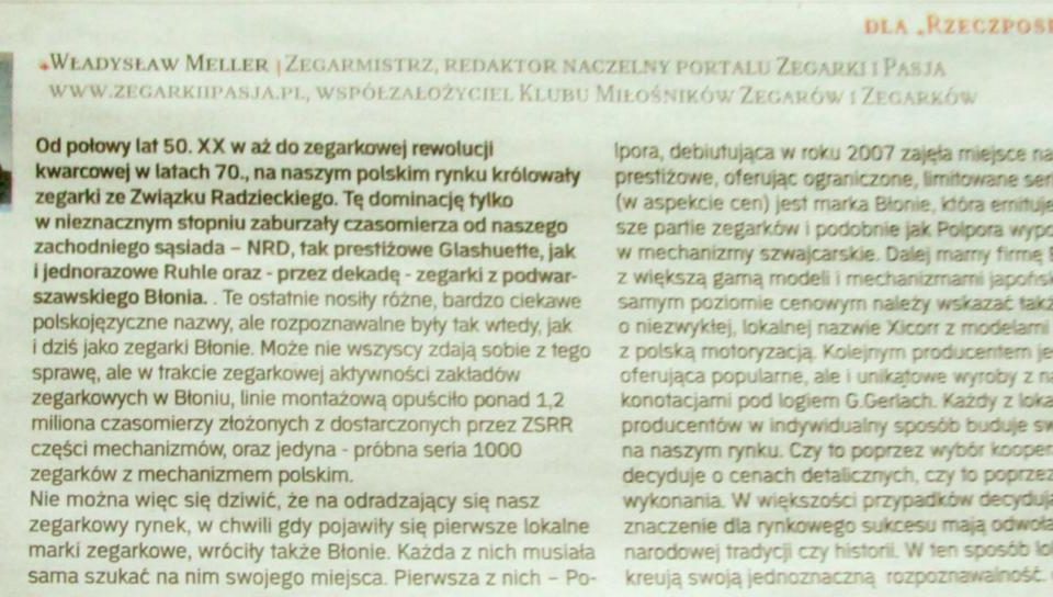 Polskie zegarki w natarciu