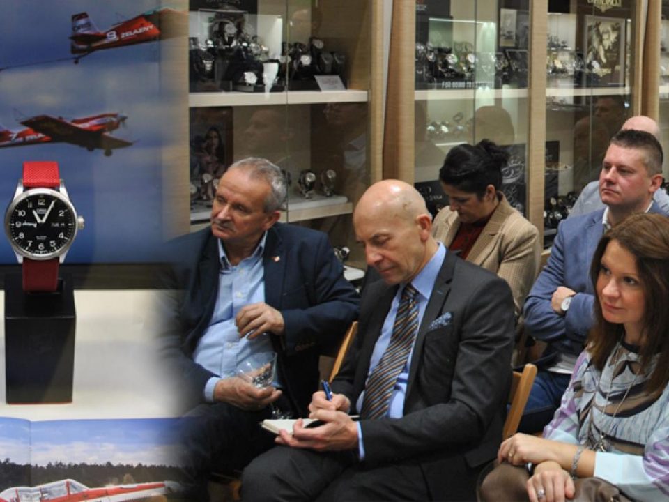 Oris Żelazny na konferencji prasowej – premiera zegarka