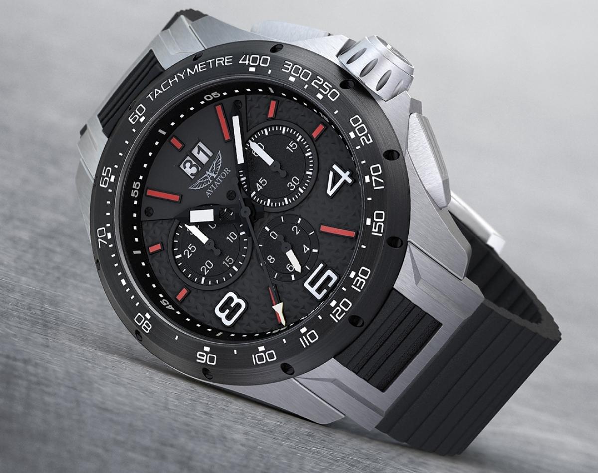 Aviator Swiss Made - zegarek inspirowany samolotem MIG 35